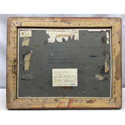 Adrian Chorley (British 1906-1983): 'Breton Landscape' Billy Goats Grazing, oil on board signed, artist's address label verso 29cm x 40cm