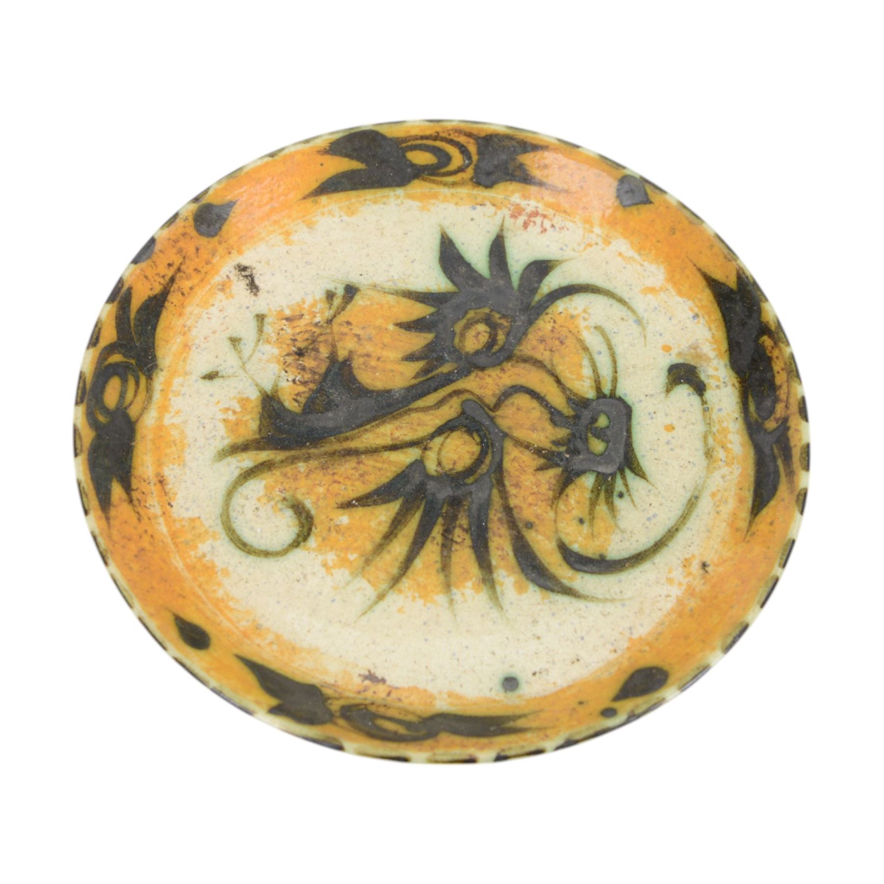 Celtic pottery Newlyn, bowl, dish and plate, together with other studio pottery 