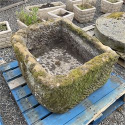 19th century deep D shaped trough - THIS LOT IS TO BE COLLECTED BY APPOINTMENT FROM DUGGLEBY STORAGE, GREAT HILL, EASTFIELD, SCARBOROUGH, YO11 3TX