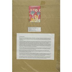 L K Karunaratne (Sri Lankan 1932-2013): Reclining Buddha, acrylic and ink on card signed with monogram 18cm x 29cm (unframed)
Notes: L. K. Karunaratne was a respected Sri Lankan artist and a key figure in heritage conservation, known for his detailed studies of Buddhist architecture, Kandyan-period traditions, and archaeological sites
