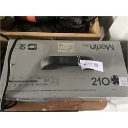 Sip Merlin 210 arc welder, welding mask, angle grinder with grinding discs - THIS LOT IS TO BE COLLECTED BY APPOINTMENT FROM DUGGLEBY STORAGE, GREAT HILL, EASTFIELD, SCARBOROUGH, YO11 3TX