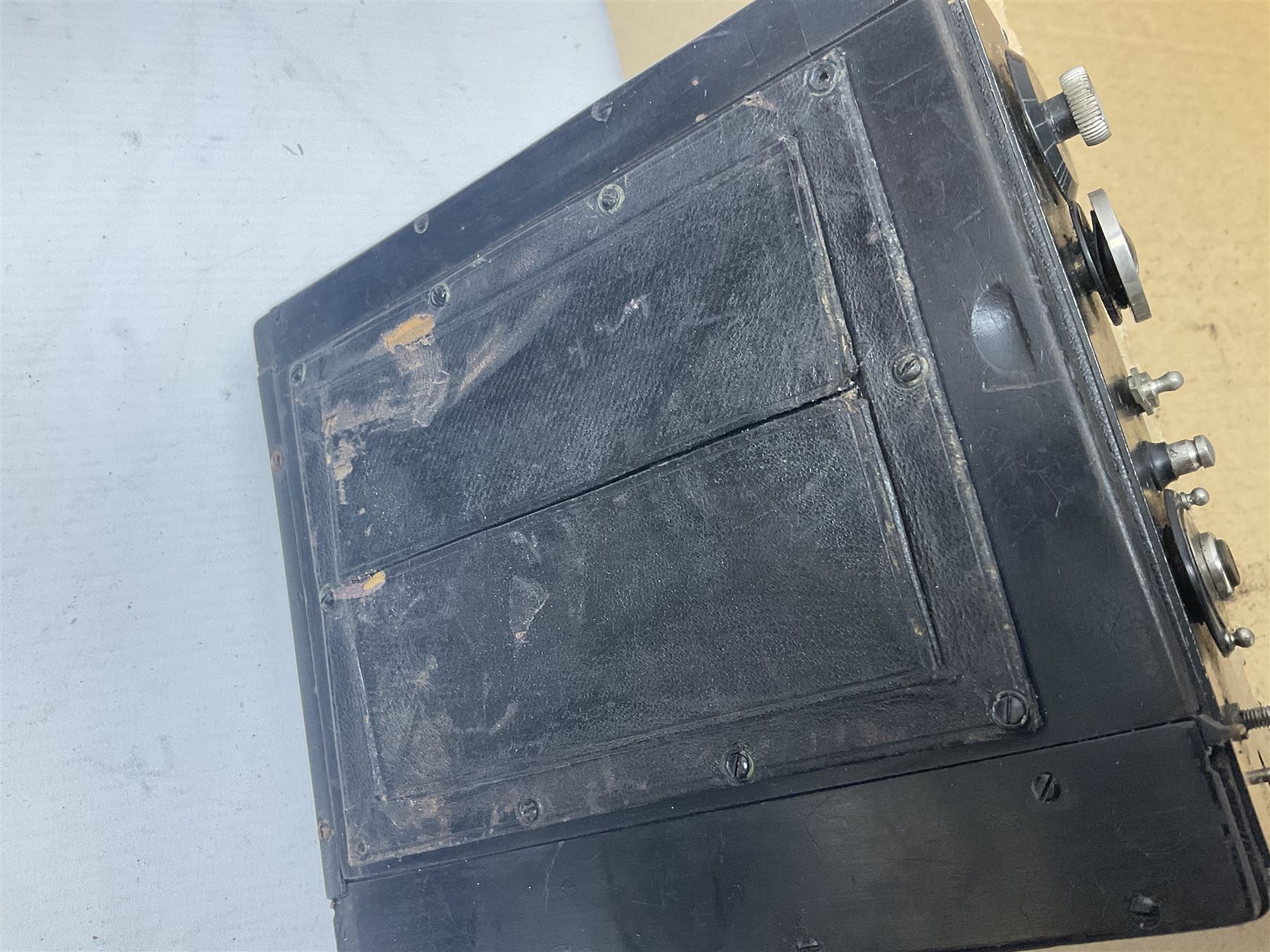 Contessa-Camera Werke folding camera, together with Hirrlinger folding camera, additional plates, two tripods and other accessories 