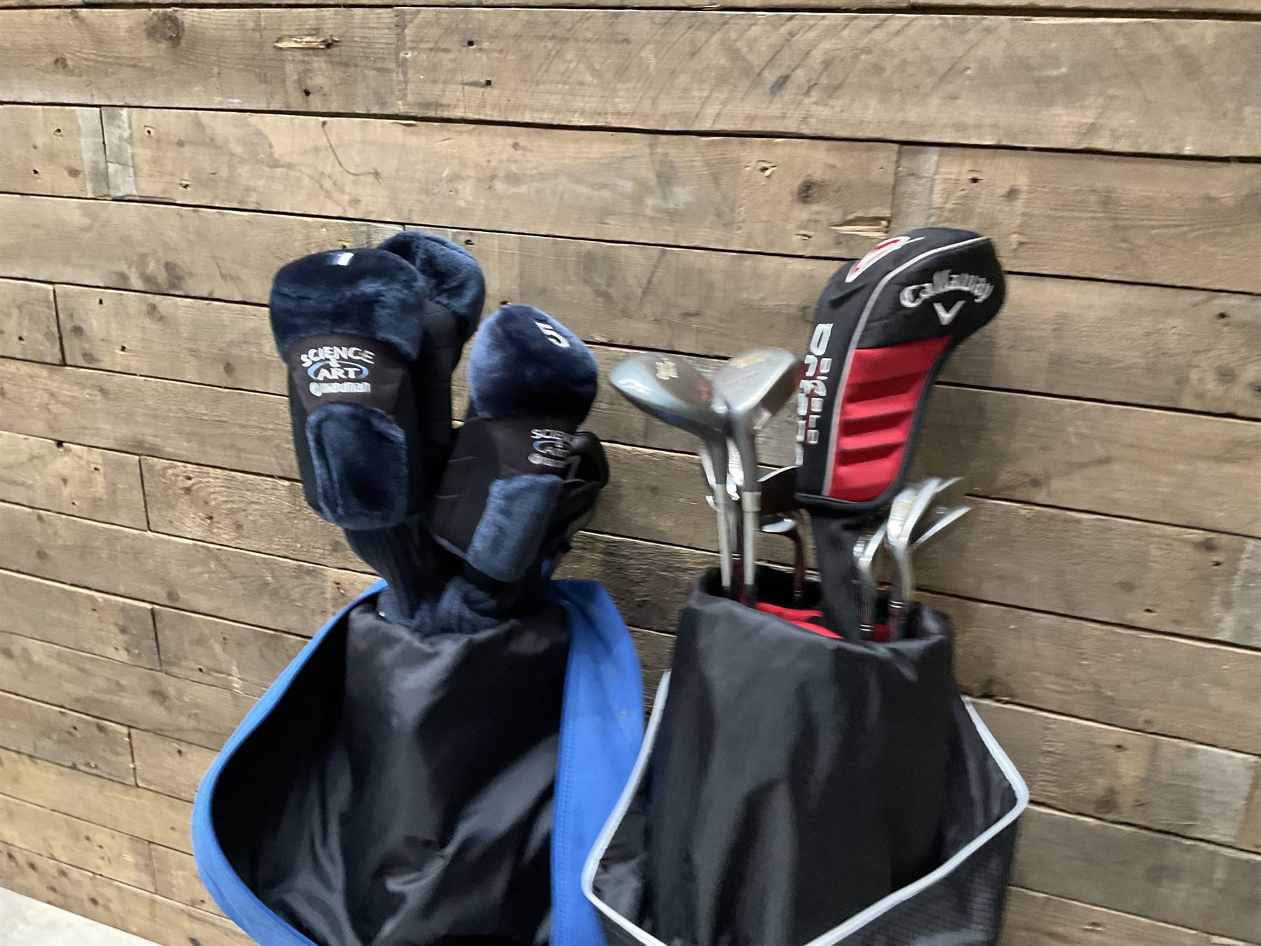 Two sets of golf clubs maruman and adidas