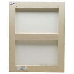 Matthew Brannon (American 1971-): 'Aperitif', acrylic and collage mixed media on canvas laid onto cardboard 58cm x 46cm
Provenance: exhibited at 'The Ventriloquist' exhibition at the Office Baroque Gallery, Antwerp, 2012
Notes: Brannon’s text-driven compositions blend design aesthetics with psychological nuance. Aperitif exemplifies his use of restrained imagery and oblique narrative, drawing from advertising, literature, and social ritual. His work is held in major collections including MoMA and the Whitney.