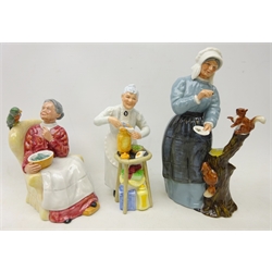  Three Royal Doulton figures comprising 'Good Friends' HN2783, 'Pretty Polly' HN2768 and 'A Penny's Worth' HN2408 (3)  