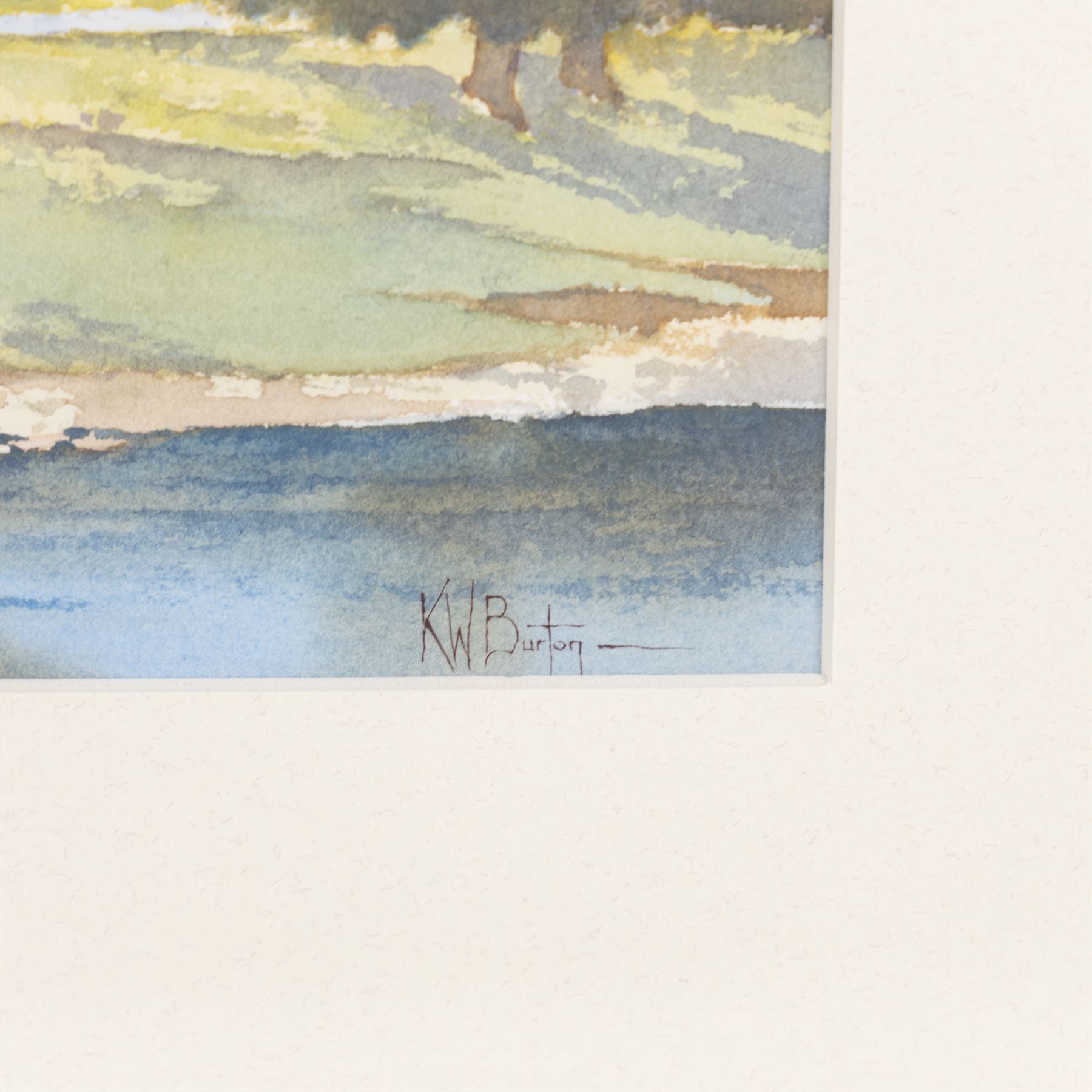 Kenneth W Burton (British 1946-): 'Bolton Abbey - Yorkshire', watercolour signed and titled 25.5cm x 36.5cm
