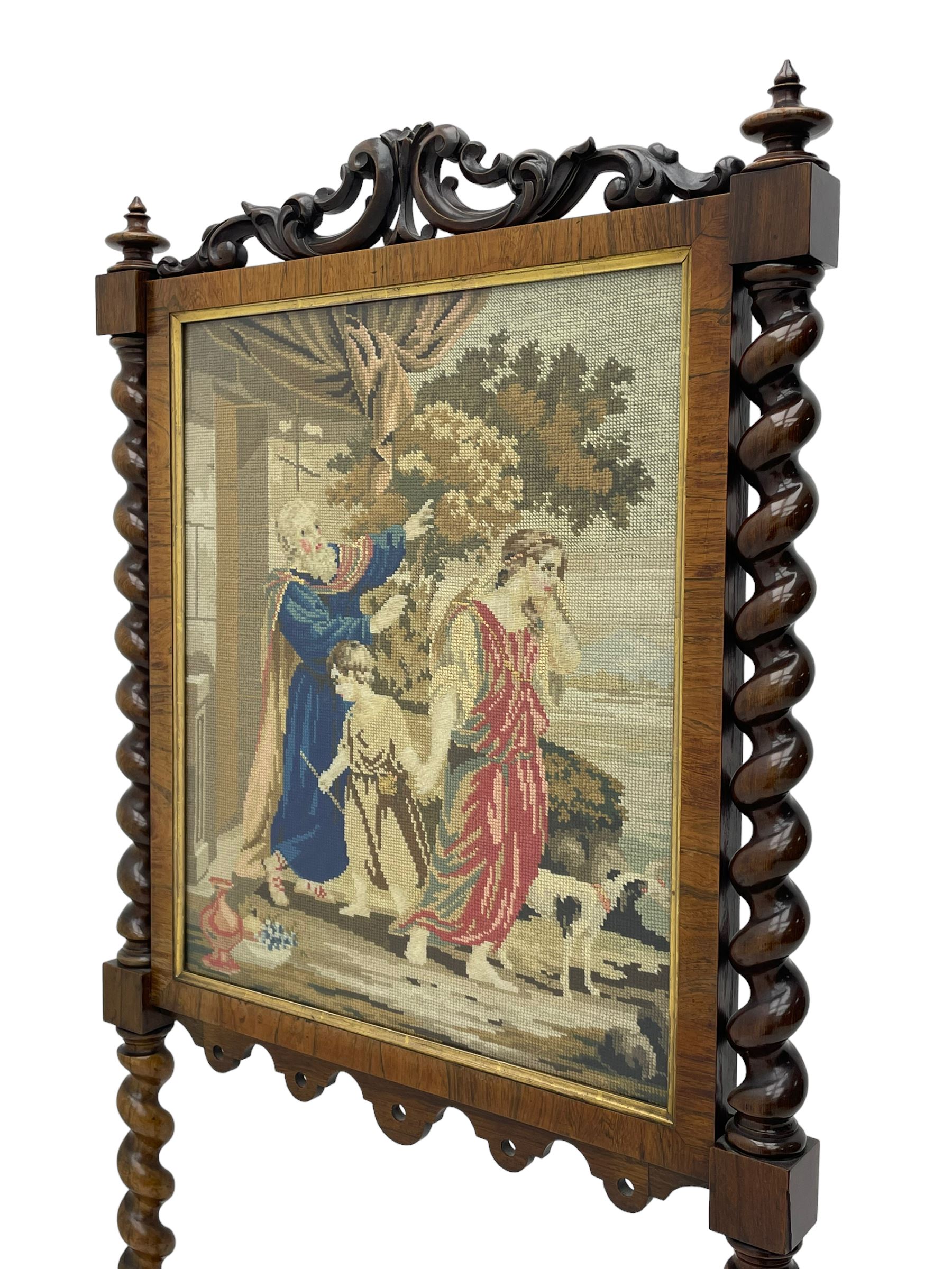 Victorian rosewood fire screen | Antique & Revival Furniture