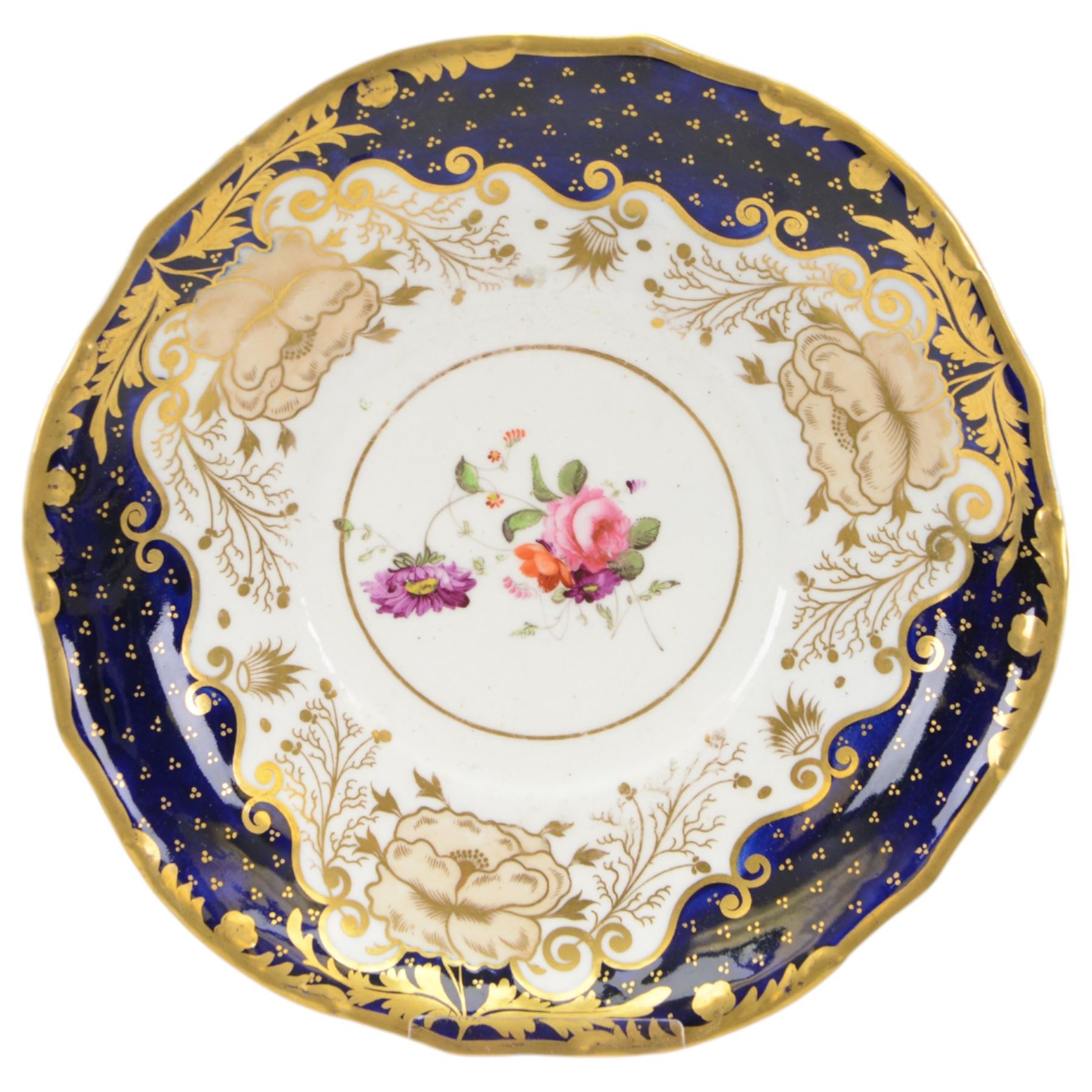 19th century and later cabinet plates, including Royal Worcester, Royal Crown Derby and Coalport examples, all painted with birds and flowers, largest D26cm