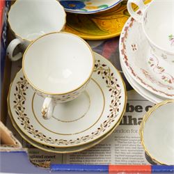 Collection of early 19th century and later tea wares, including Barr Flight & Barr teacup and saucer, and others 