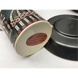 Susan Williams Ellis for Portmeirion 'Magic City' part coffee service, comprising five cups, six saucers, sugar bowl, milk jug and coffee pot
