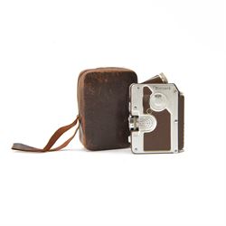 Goerz Minicord Sub-Miniature 16mm camera, serial no. 16878, with a Helgor 1:2 f=2.5cm lens...