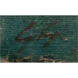 Gyorgy Gordon (Hungarian 1924-2005): 'On the Heath' Wakefield, oil on canvas signed with initials and dated '86, 34cm x 40cm 
Provenance: purchased from the artist by the vendor