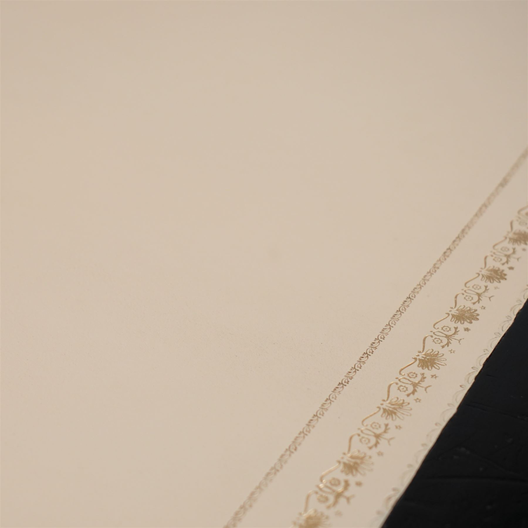 J. Maple & Co. (London: 1841-1988) - Victorian black painted and parcel gilt twin pedestal desk, moulded rectangular top with rounded corners and cream leather writing surface, fitted with nine drawers, on moulded plinth base, stamped 'J. Maple & Son' 