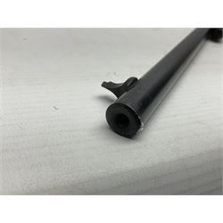 Early 20th century BSA Standard .177 Cal. Air Rifle (No.1), early A prefix number A67, with blued finish, top-loading, push-button underlever action, walnut semi-pistol grip stock with chequered BSA logo L101cm overall; with contemporary canvas case; NB: AGE RESTRICTIONS APPLY TO THE PURCHASE OF AIR WEAPONS.