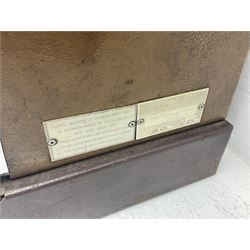 Aristocrat Nevada Lucky Strike one-armed bandit arcade machine, circa 1964, light-up display in aluminium and stainless steel case, with keys, H72cm 