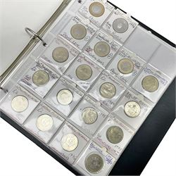 Mostly Queen Elizabeth II two pound coins, many being United Kingdom, including 2002 'Commonwealth Games', 2003 'DNA', 2005 'Gunpowder Plot', 2007 'Act of Union', 2009 'Robert Burns', 2011 'King James Bible' etc, housed in a ring binder folder