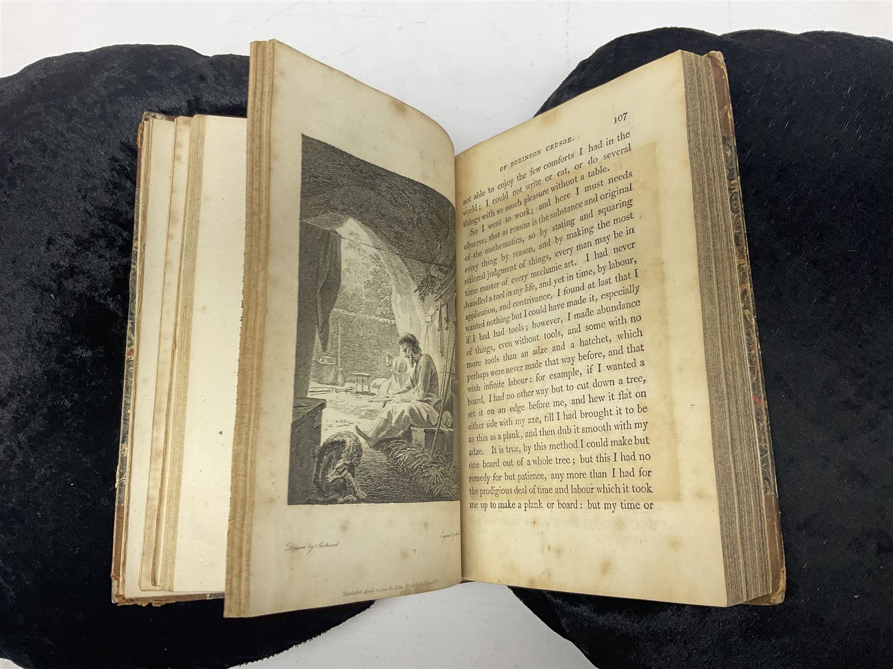 Daniel De Foe; The Life and Adventures of Robinson Crusoe Written by Himself, vol 1, Stockdale, London 1804 