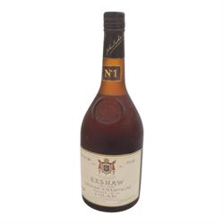 Exshaw Grande Tres Rare Champagne Premier Cru Du Cognac, 24 fl, 70% proof, three bottles 