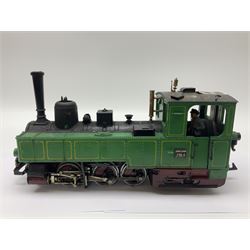 LGB (Lehmann Gross Bahn) G scale, gauge 1 0-6-2 tank locomotive in green and black livery, numbered 298.14 to cab, unboxed