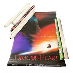 Ten large vinyl film posters, to include The Aristocats, Absolute Power, First Knight, etc 