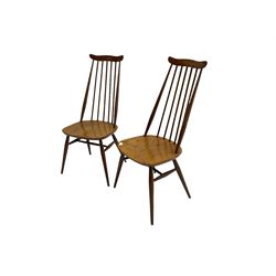 Pair of Ercol stick back chairs