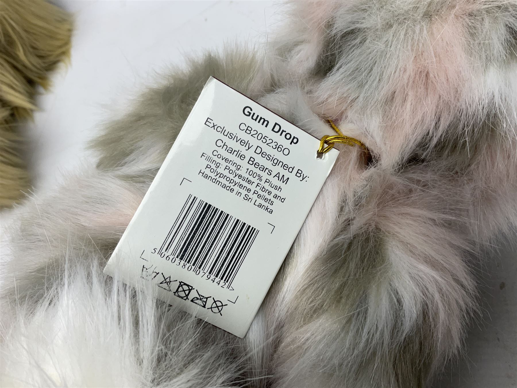 Charlie Bears - 'Gum Drop' CB2052360; 'Lettice' CB2060140; and 'Hop' CB185179B; all with labels (3)