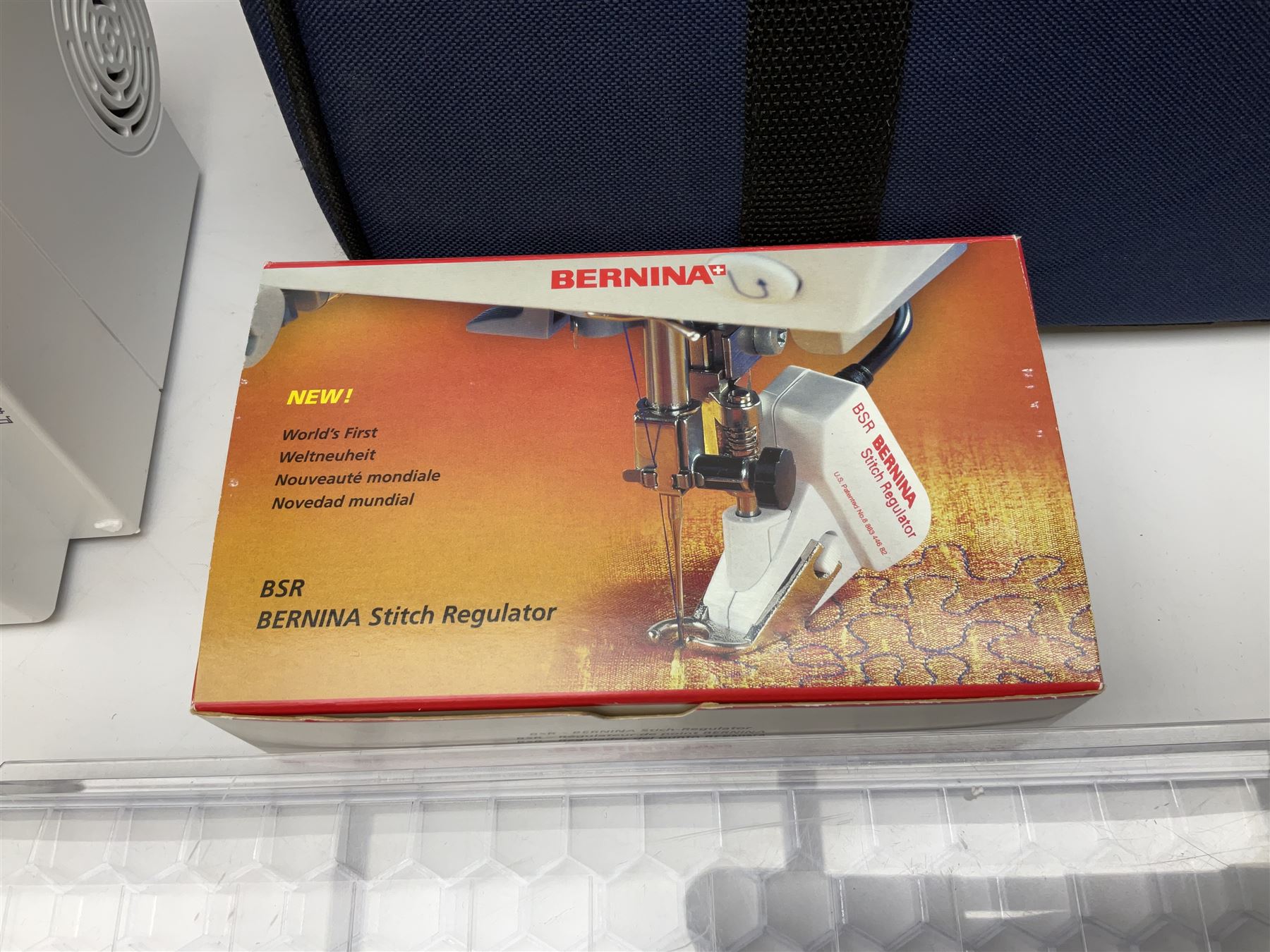 Bernina 'Artista' 630 computerised sewing machine with stitch regulator, carrying case, instruction booklet and accessories, in original box