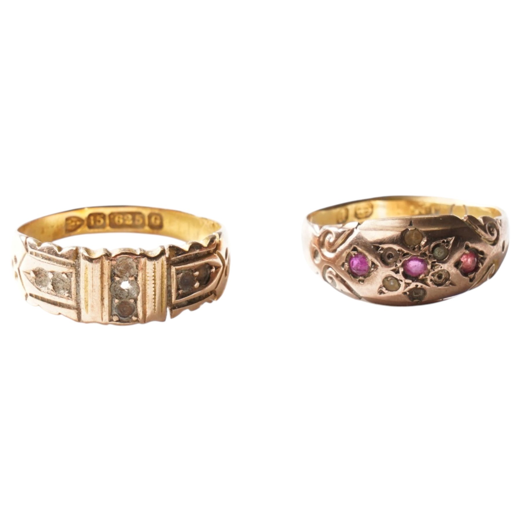 Two gold rings