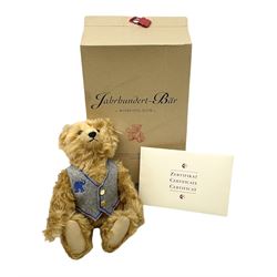Steiff - limited Club Edition 'Century Bear' No.3/2000 (?3083) EAN 420221; H33cm; boxed with certificate