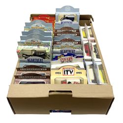 Large collection of Lledo/ Days Gone die-cast models including Antiques Roadshow, Coronation Street, The Darling Birds of May, The Rupert Collection, Heartbeat and others, all boxed (70