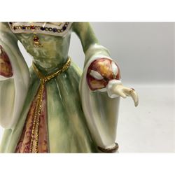 Royal Doulton limited edition Lady Jane Grey figure, HN3680, 2621/5000, H21cm