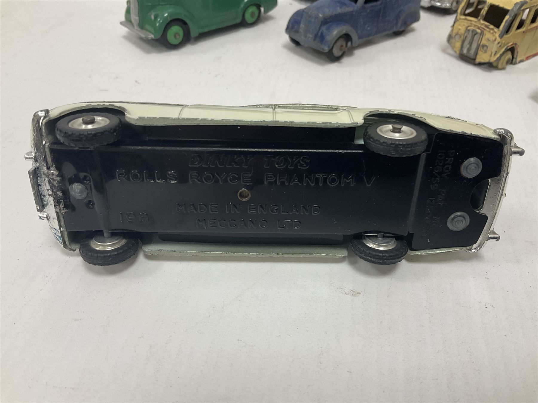 Dinky/Corgi - Dinky Bedford 10cwt Van ‘Kodak’ no.480, boxed; Corgi Bentley Continental Sports Saloon no.224 in replica box; along with further loose, playworn and repainted models to include Dinky Rolls-Royce Silver Wraith and Phantom V models etc 