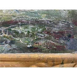 James Arundel (British 1875-1960): 'Threshing - Lincolnshire', oil on panel signed, titled and dated 1939 verso 59cm x 69cm
Provenance: exh. Wakefield City Art Gallery 'Seventeenth West Riding Artists Exhibition', labelled verso with artist's Bradford address