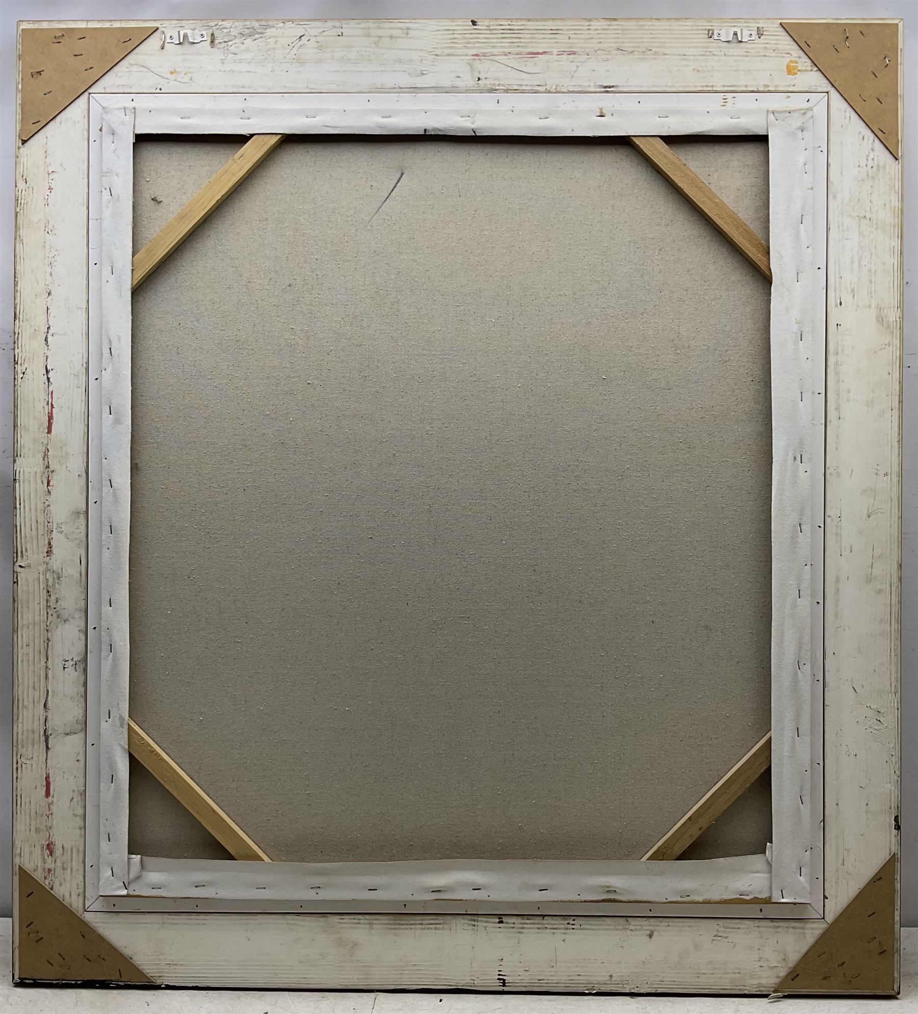 After Caravaggio (Italian 1571-1610): Bacchus, large oil on canvas unsigned 94cm x 83cm 