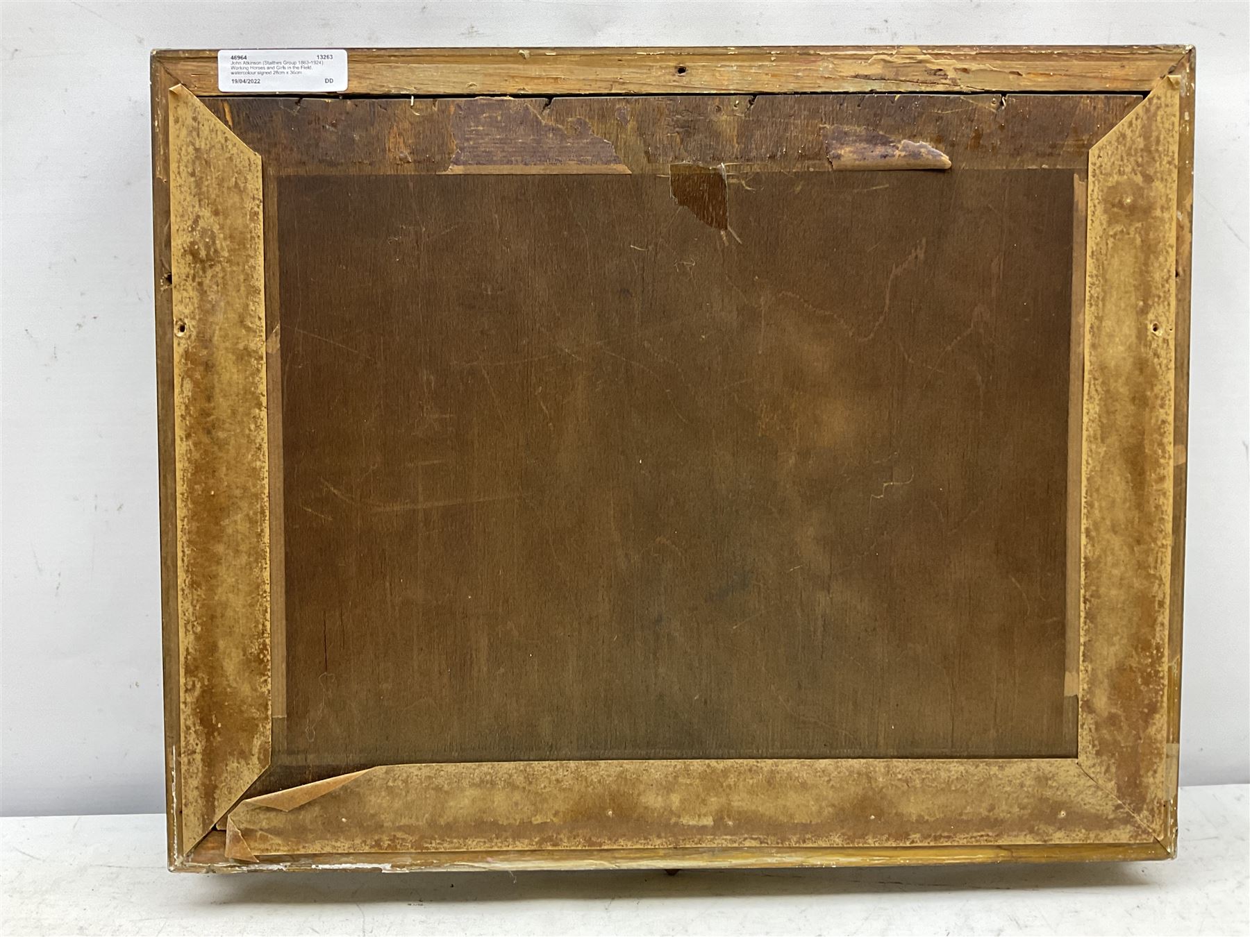 John Atkinson (Staithes Group 1863-1924): Working Horses and Girls in the Field, watercolour signed 28cm x 36cm