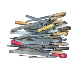 Box of assorted different sized and types of engineering files and two woodworking rasp files - THIS LOT IS TO BE COLLECTED BY APPOINTMENT FROM DUGGLEBY STORAGE, GREAT HILL, EASTFIELD, SCARBOROUGH, YO11 3TX