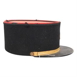 WWII French Colonial Marine Officer's kepi, circa 1939-1945, together with Infanterie de Ligne kepi