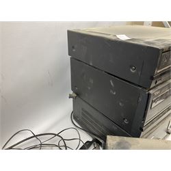 AIWA stacking stereo system including double tape deck and speakers