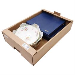 Masons Ironstone Mandalay fruit bowl, Aynsley Cottage Garden fruit bowl, two Worcester gat...