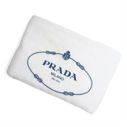 Prada - Vitello Daino shopping tote in Talco pebbled calf leather with contrasting black piping, the softly structured body with twin rolled handles, detachable and adjustable shoulder strap, zip fastening, silver-tone hardware and triangular Prada Milano logo plaque, with original product tag, authenticity card and dust bag