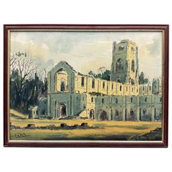 Jack Rigg (British 1927-): Fountains Abbey, watercolour signed 38cm x 53cm