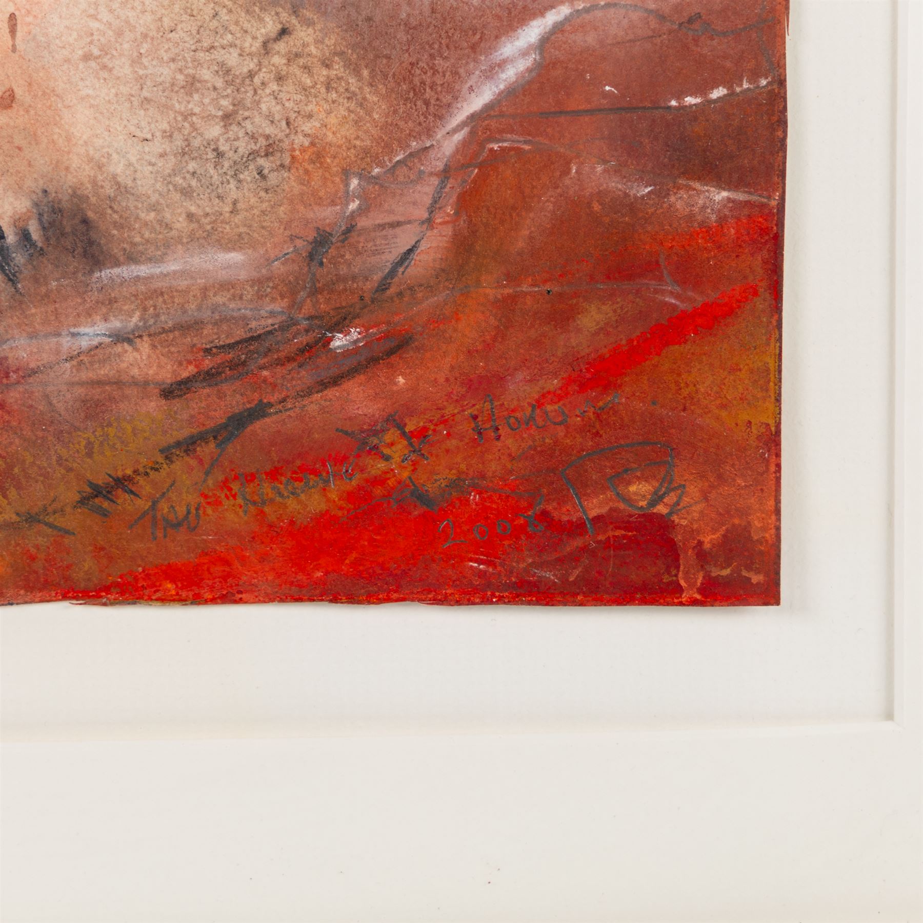 David Baumforth (British 1945-): 'The Hole of Horcum', acrylic on paper signed with monogram titled and dated 2008 in pencil 18cm x 19cm
