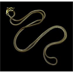 14ct gold Spiga link necklace chain, stamped 585