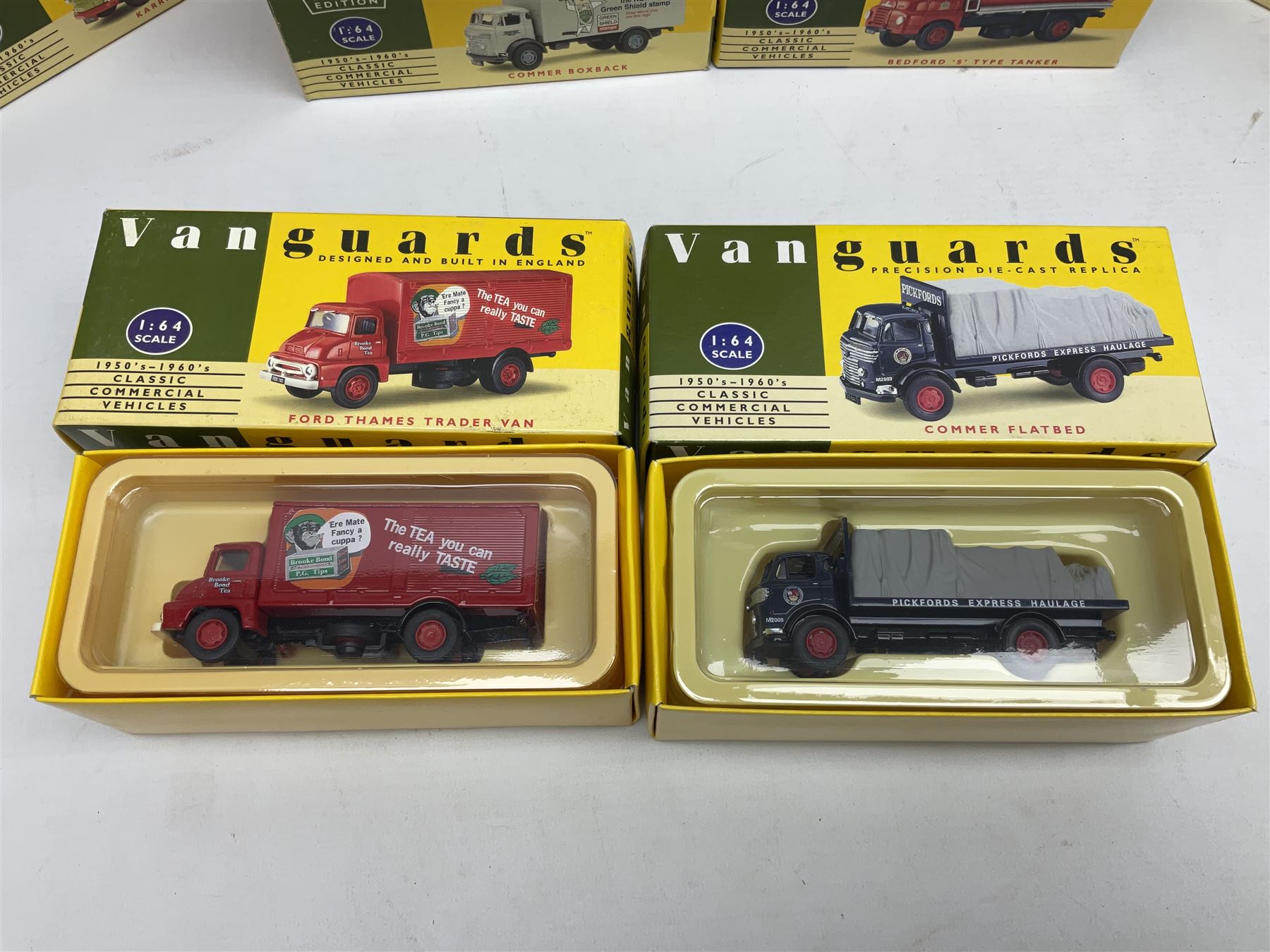 Nineteen Lledo Vanguards 1:64 scale 1950's-1960's Classic Commercial Vehicles die-cast models, all boxed (19)