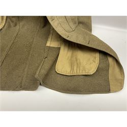 British M22 khaki tunic for the Hampshire Regiment with WW1 trio ribbon bar