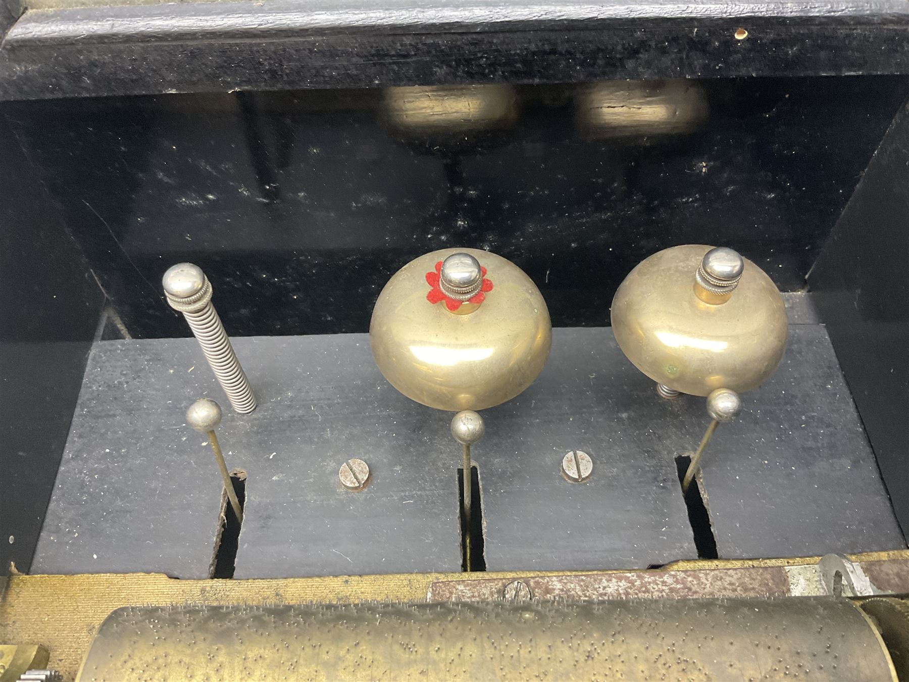 Swiss - Three 19th-century cylinder music boxes suitable for spares or repair.