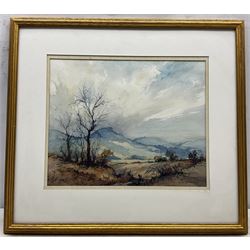 Robert Leslie Howey (British 1900-1981): 'Rosebery Topping - Cleveland', watercolour signed, titled and dated 1972 verso 26.5cm x 33cm