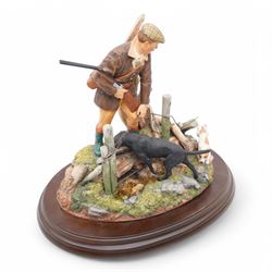 Country Artists 'Safe Way Through' figural group, by R Donaldson, model 01910, H26cm 