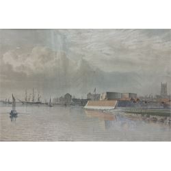 After William Frederick Settle (British 1821-1897): 'Blockhouse on the River', 19th century colour print together with early photograph of 'Grove Hill' 26cm x 38cm (2)