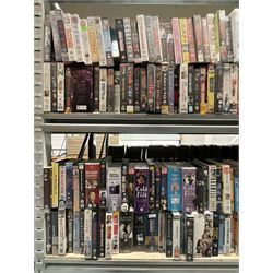 Ten bay of vintage VHS videos, approx. 1500 - viewing and collection at Duggleby Storage, YO11 3TX